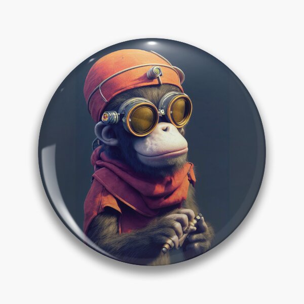 Item preview, Cyberpunk Pirate Ape designed and sold by Sillytoe.