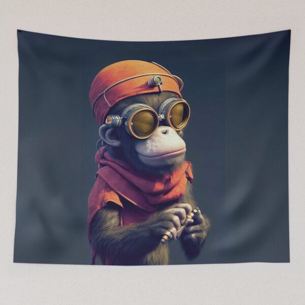Item preview, Cyberpunk Pirate Ape designed and sold by Sillytoe.
