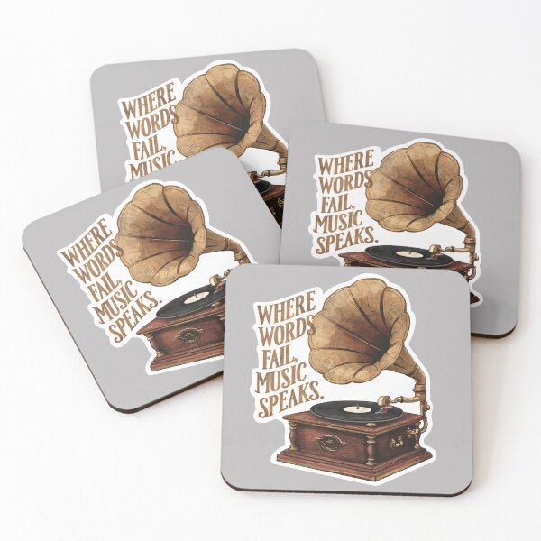 Item preview, Where words fail, music speaks designed and sold by tee-blah-blah.