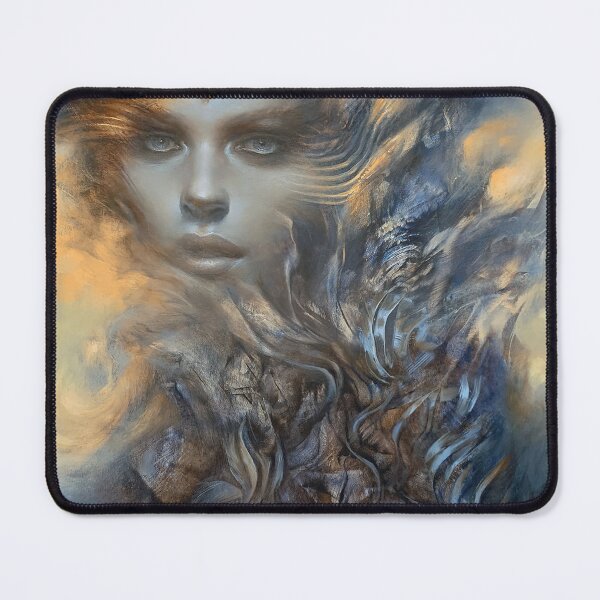 Item preview, Mystical Woman in Blue and Gold designed and sold by VanessaLemen.