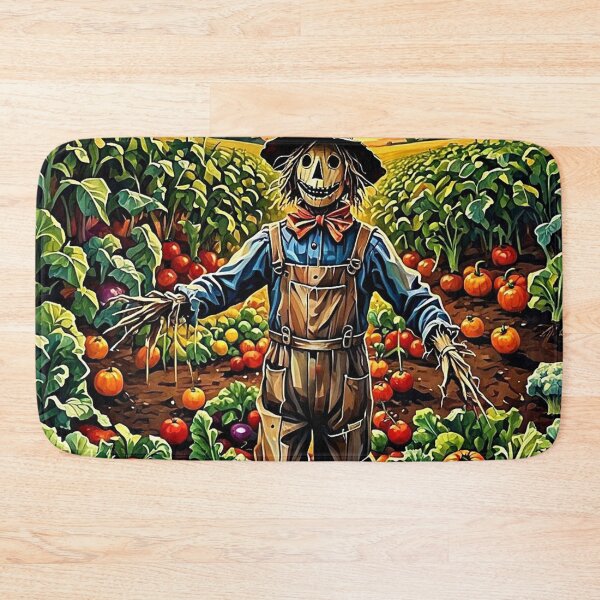 Item preview, Scarecrow in vegetable patch 5 designed and sold by George Hutton Hunter.