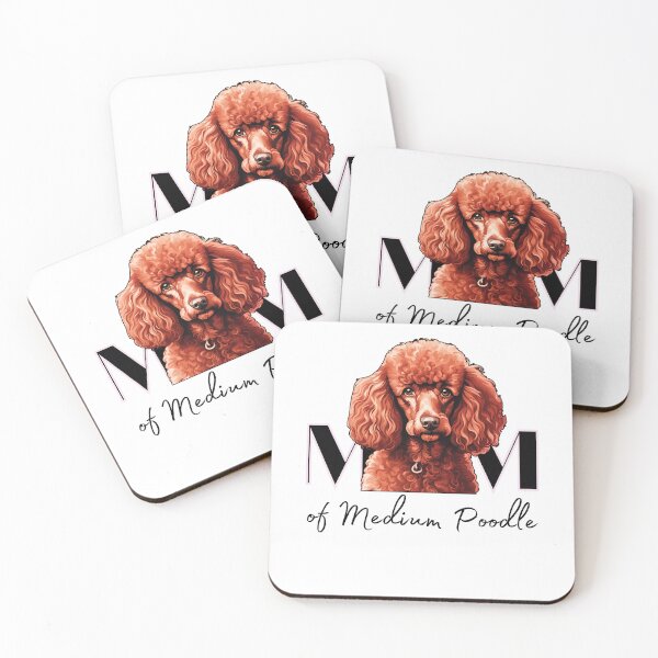 Item preview, Minimalistic aesthetic Mom of white apricot black  cream beige medium poodle designed and sold by GoodyPaws.
