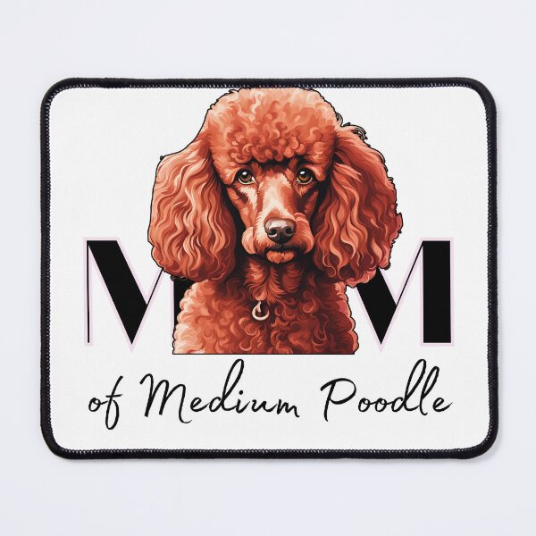 Item preview, Minimalistic aesthetic Mom of white apricot black cream beige medium poodle designed and sold by GoodyPaws.