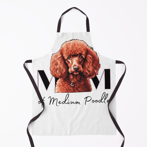 Item preview, Minimalistic aesthetic Mom of white apricot black cream beige medium poodle designed and sold by GoodyPaws.