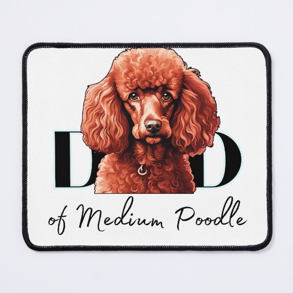 Item preview, Minimalistic aesthetic Dad of white apricot black cream beige medium poodle designed and sold by GoodyPaws.