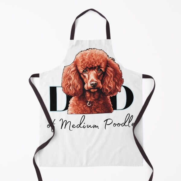 Item preview, Minimalistic aesthetic Dad of white apricot black cream beige medium poodle designed and sold by GoodyPaws.