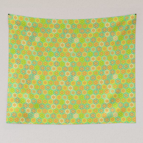 Item preview, Melliflowery Bright Truth on Bright Green designed and sold by Art in My Loft.