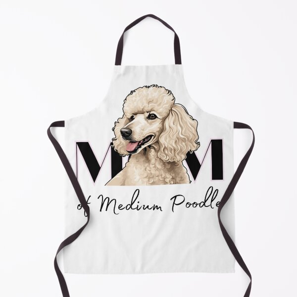 Item preview, Minimalistic aesthetic Mom of white apricot black cream beige medium poodle designed and sold by GoodyPaws.