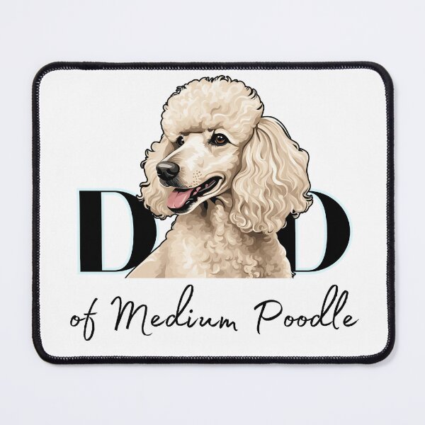 Item preview, Minimalistic aesthetic Dad of white apricot black cream beige medium poodle designed and sold by GoodyPaws.