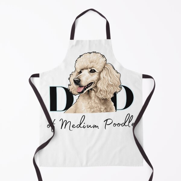 Item preview, Minimalistic aesthetic Dad of white apricot black cream beige medium poodle designed and sold by GoodyPaws.
