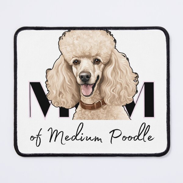 Item preview, Minimalistic aesthetic Mom of white apricot black cream beige medium poodle designed and sold by GoodyPaws.