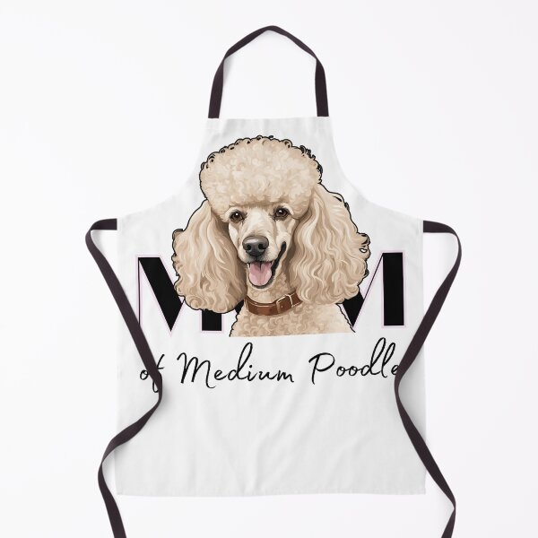 Item preview, Minimalistic aesthetic Mom of white apricot black cream beige medium poodle designed and sold by GoodyPaws.