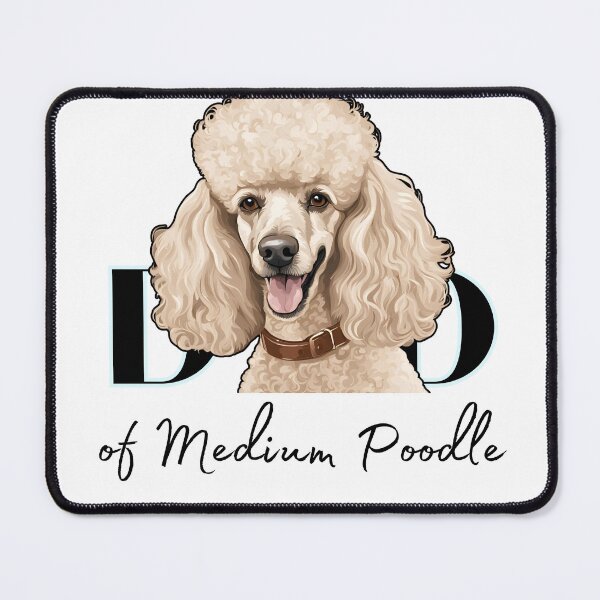 Item preview, Minimalistic aesthetic Dad of white apricot black cream beige medium poodle designed and sold by GoodyPaws.