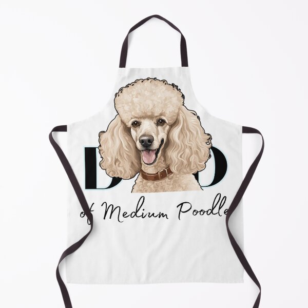 Item preview, Minimalistic aesthetic Dad of white apricot black cream beige medium poodle designed and sold by GoodyPaws.