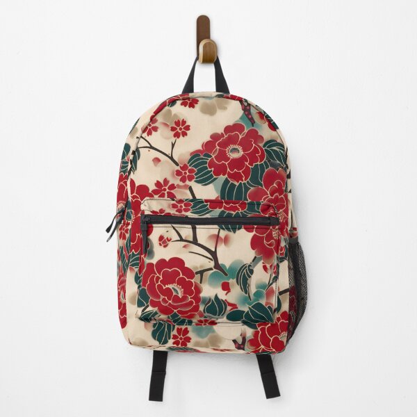 Item preview, Red Japanese Flowers designed and sold by junkydotcom.