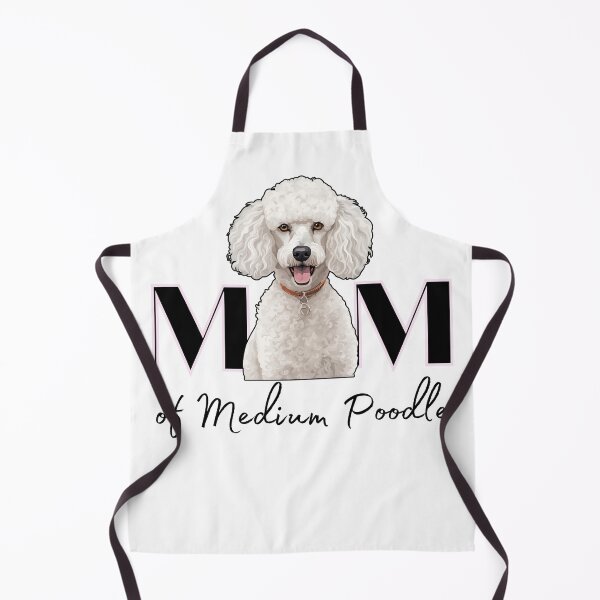 Item preview, Minimalistic aesthetic Mom of white apricot black cream beige medium poodle designed and sold by GoodyPaws.