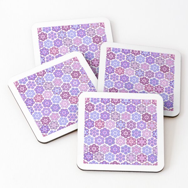 Item preview, Melliflowery Rhododendrons Pinks and Purples on White designed and sold by Art in My Loft.