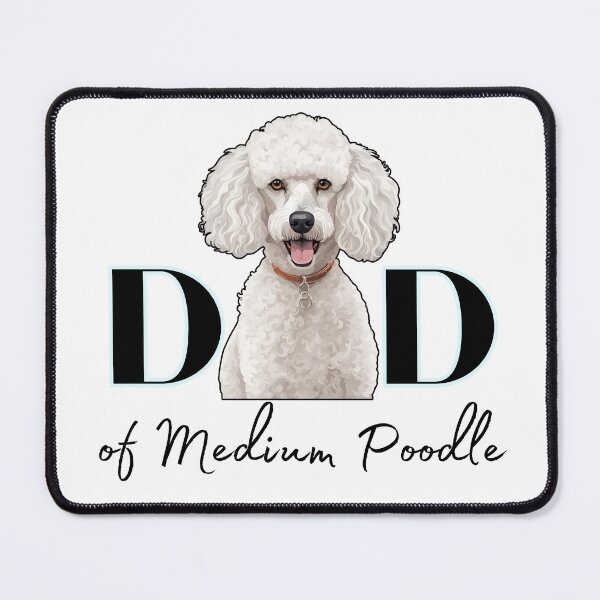 Item preview, Minimalistic aesthetic Dad of white apricot black cream beige medium poodle designed and sold by GoodyPaws.