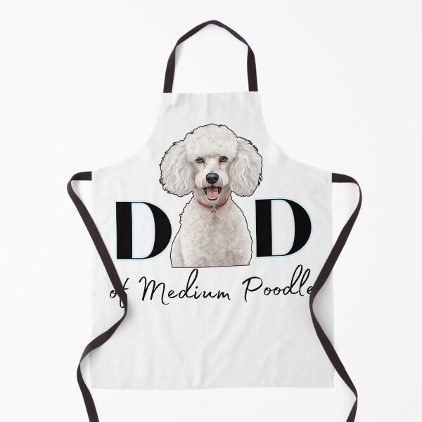 Item preview, Minimalistic aesthetic Dad of white apricot black cream beige medium poodle designed and sold by GoodyPaws.