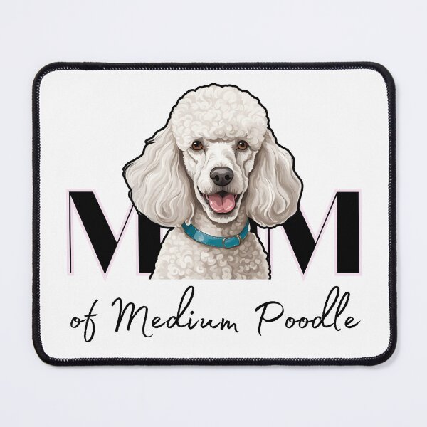 Item preview, Minimalistic aesthetic Mom of white apricot black cream beige medium poodle designed and sold by GoodyPaws.