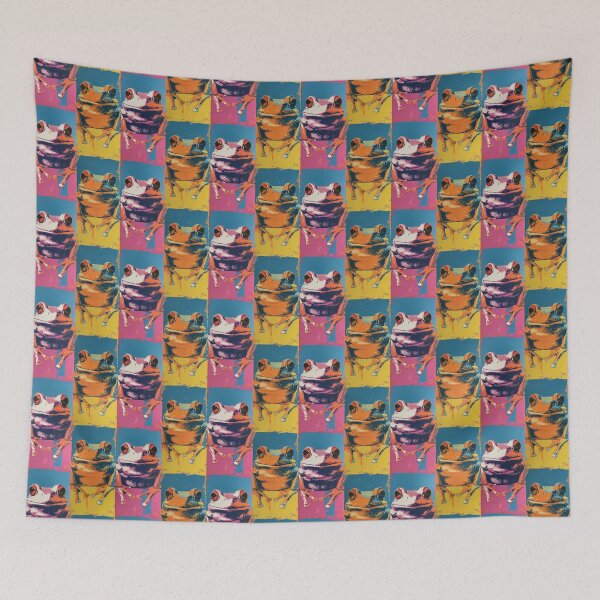 Item preview, Tree Frog Diptych Silverchair Frogstomp Tribute Andy Warhol designed and sold by sμ (smew).
