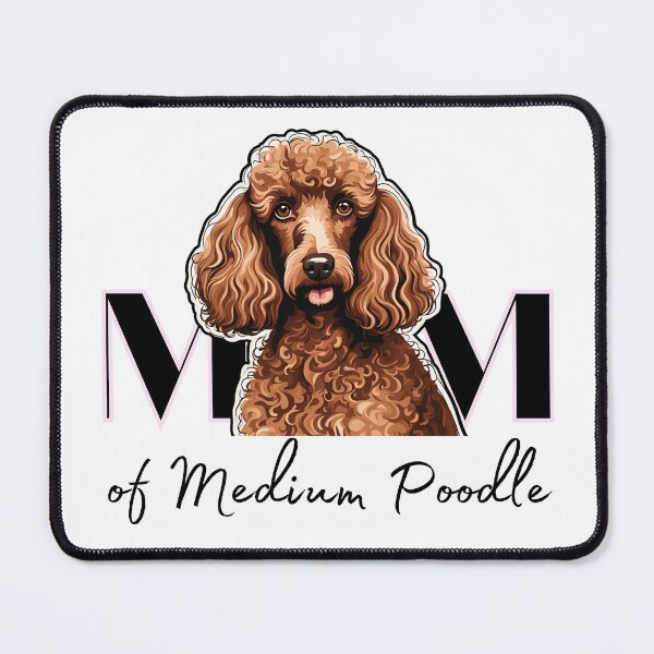 Item preview, Minimalistic aesthetic Mom of white apricot black  cream beige medium poodle designed and sold by GoodyPaws.