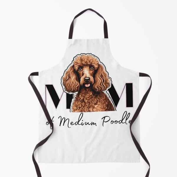 Item preview, Minimalistic aesthetic Mom of white apricot black cream beige medium poodle designed and sold by GoodyPaws.
