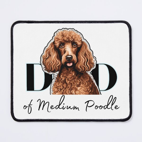 Item preview, Minimalistic aesthetic Dad of white apricot black  cream beige medium poodle designed and sold by GoodyPaws.