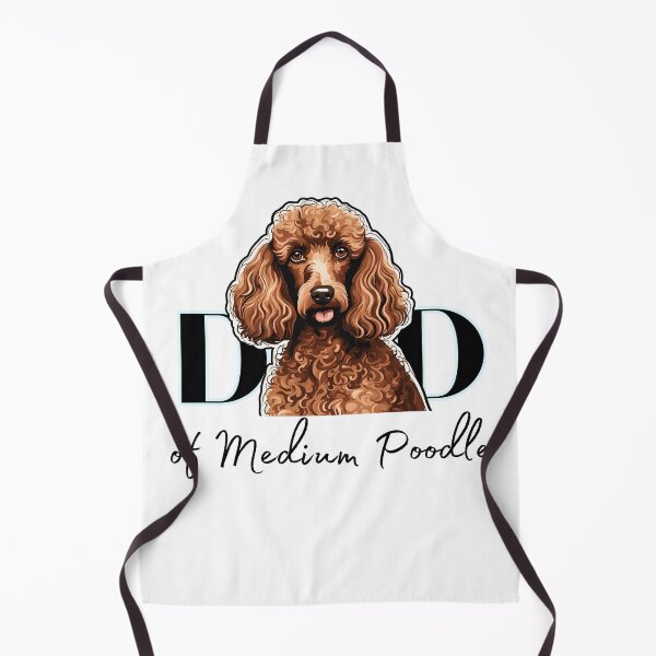 Item preview, Minimalistic aesthetic Dad of white apricot black cream beige medium poodle designed and sold by GoodyPaws.