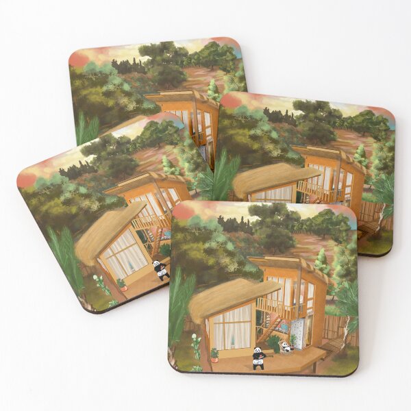 Item preview, Adorable Panda Couple Captured by Drone Amidst Breathtaking Scenery designed and sold by Pandositive.