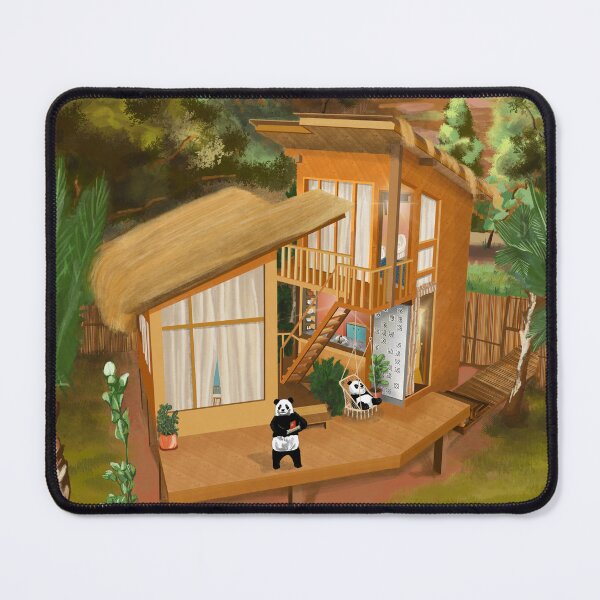 Item preview, Adorable Panda Couple Captured by Drone Amidst Breathtaking Scenery designed and sold by Pandositive.