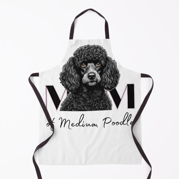 Item preview, Minimalistic aesthetic Mom of white apricot black cream beige medium poodle designed and sold by GoodyPaws.