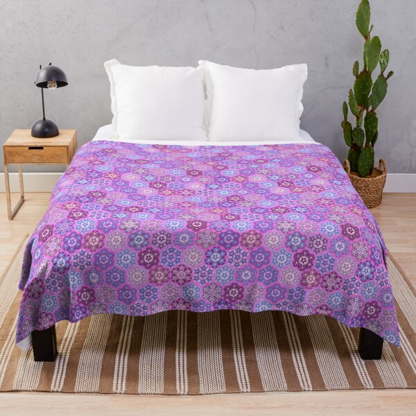 Item preview, Melliflowery Rhododendrons Pinks and Purples on Hot Pink designed and sold by Art in My Loft.