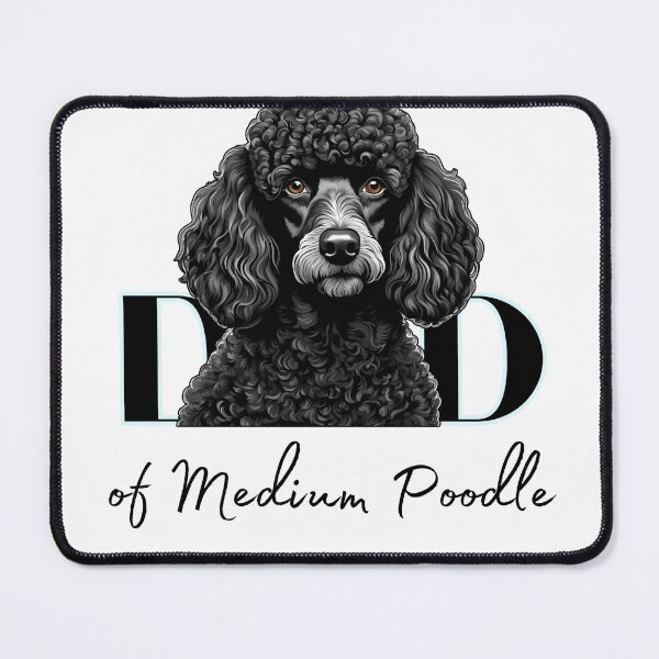 Item preview, Minimalistic aesthetic Dad of white apricot black  cream beige medium poodle designed and sold by GoodyPaws.