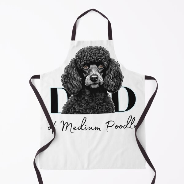Item preview, Minimalistic aesthetic Dad of white apricot black cream beige medium poodle designed and sold by GoodyPaws.