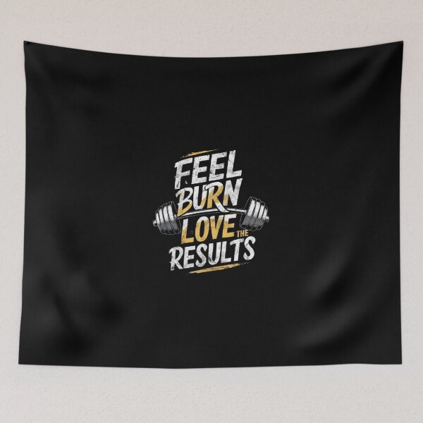 Item preview, kettlebell Feel The Burn Love The Results designed and sold by artchic4you.