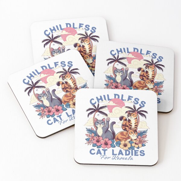 Item preview, Childless cat lady for kamala  designed and sold by svarupa.