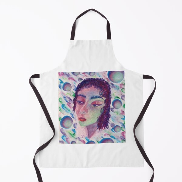 Item preview, Bubbles Portrait - Oil Pastel designed and sold by aartbylilli.