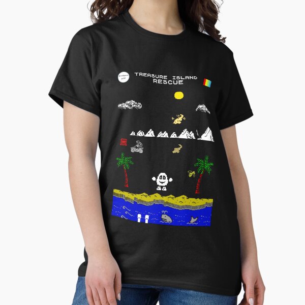 Treasure Island Rescue - ZX Spectrum Computer Game Art Classic T-Shirt