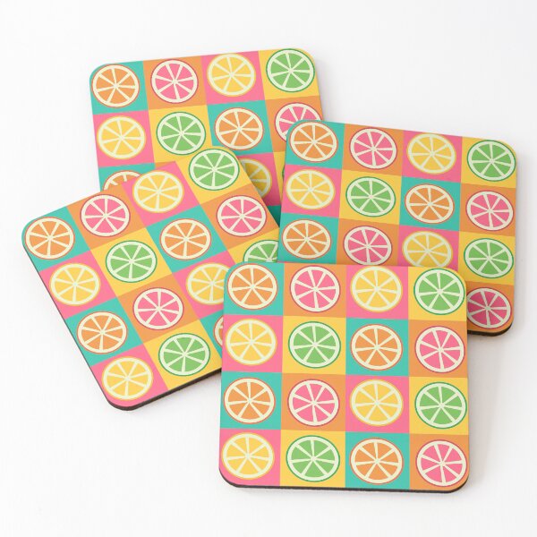 Item preview, Summer Citrus Squares designed and sold by AntiqueImages.