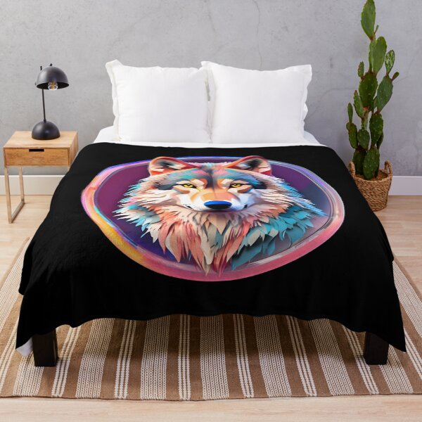 Item preview, Wolf Spirit of the Forest Colorful designed and sold by Aquillashop.