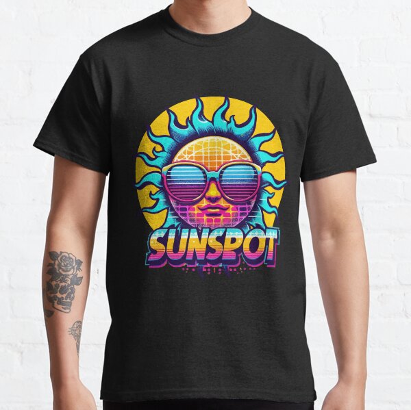 Aperçu de l'œuvre T-shirt d'été Sunspot Sun créée et vendue par SEKAIHUNTER.