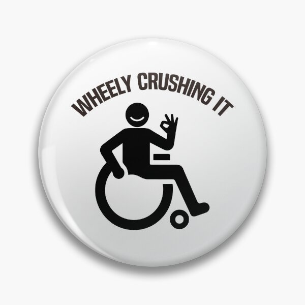 Item preview, Funny Wheelchair Wheely Crushing It Disability Handicap designed and sold by stylesip.