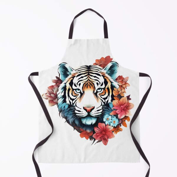 Item preview, Tiger in flowers designed and sold by KagayakuStore.