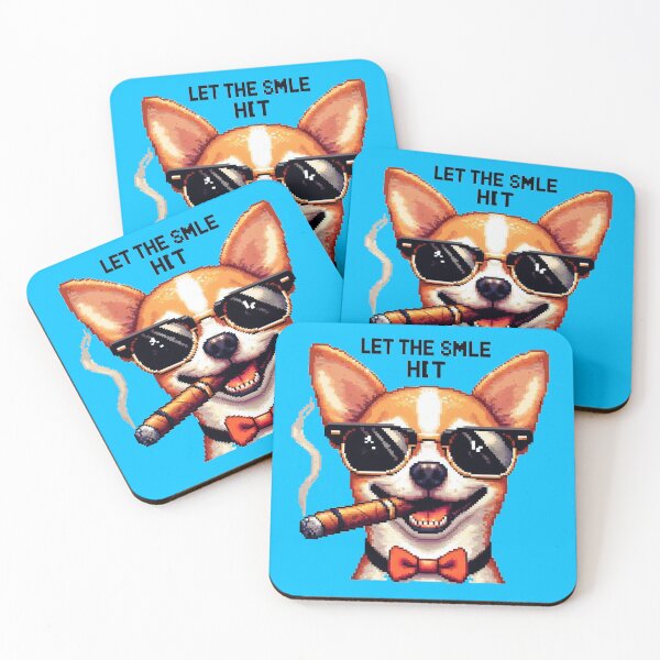 Item preview, The Attitude Chihuahua - Let The Smile Hit designed and sold by SilverLook48.