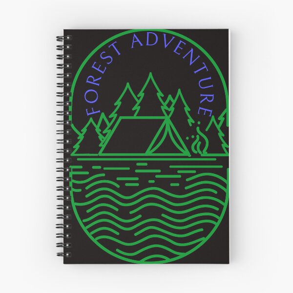 Aperçu de l'œuvre T-SHIRT VERT ET BLEU FOREST ADVENTURE créée et vendue par Funky-Munkey.