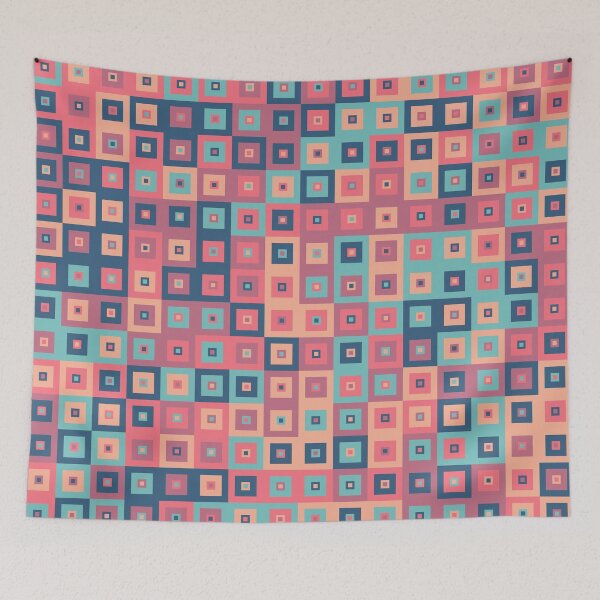 Item preview, Colorful Pixel Art Squares designed and sold by yashrid.