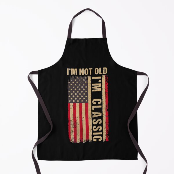 Item preview, I'm Not Old I'm Classic Vintage American Flag designed and sold by Dapper-Art.
