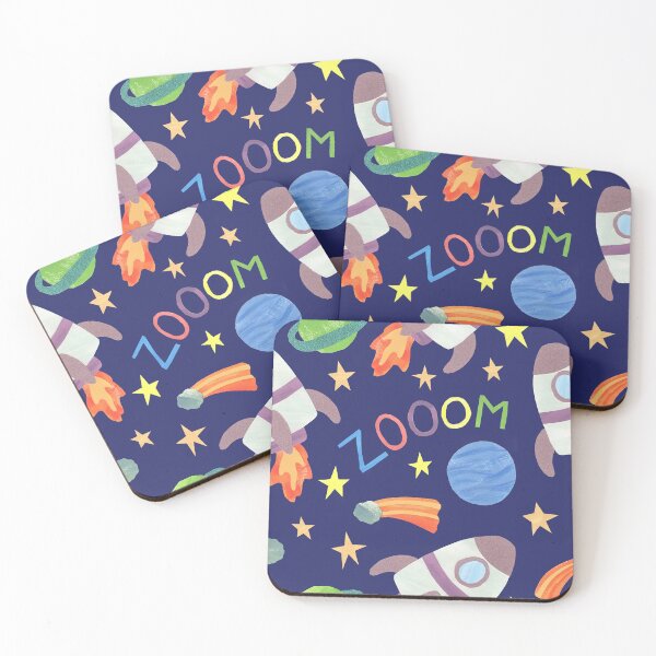 Item preview, Rocketship Space and Stars Pattern  designed and sold by kellie-jayne.
