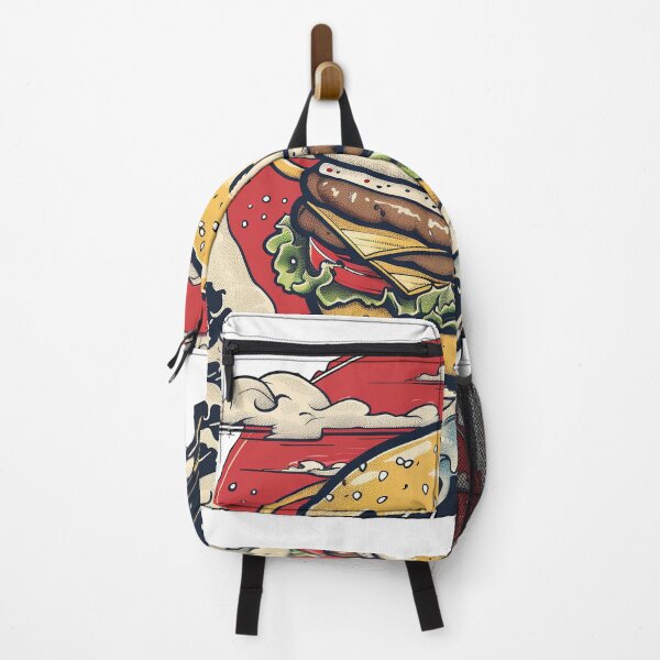Item preview, Kawaii Japanese style Burger Food Illustration designed and sold by nomiraclehere.